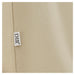 DIR Geneva 4-Motors OB GYN Exam Table with Stirrups Close-Up View Of Beige Upholstery With Brand Name