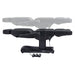 DIR Ink 3-Motors Medical Spa Chair Black Variant Side View And Fully Reclined Demonstrating An Up And Down Adjustment On White Background