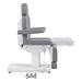 DIR Ink 3-Motors Medical Spa Chair Gray Variant Side View Showing Extendable Footrest Positions On White Background