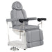 DIR Ink OB 3-Motors Gyno Chair with Stirrups - OB GYN Gray Front Angled View On White Background