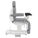 DIR Ink OB 3-Motors Gyno Chair with Stirrups - OB GYN Gray Side View With Pedal Control On White Background
