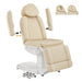 DIR Ink Triple-Motor Spa Treatment Chair Beige Variant Front Angled View Showing Detachable Armrest On White Background