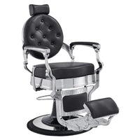 Thumbnail for DIR Julius Heavy Duty Barber Chair Black Variant Front Angled View On White Background