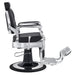 DIR Julius Heavy Duty Barber Chair Black Variant Side View On White Background