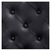 Thumbnail for DIR Julius Heavy Duty Barber Chair Close-Up View Of Diamond Tufted Black Upholstery Pattern