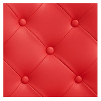 Thumbnail for DIR Julius Heavy Duty Barber Chair Close-Up View Of Diamond Tufted Red Upholstery Pattern