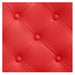 DIR Julius Heavy Duty Barber Chair Close-Up View Of Diamond Tufted Red Upholstery Pattern