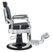 DIR Julius Heavy Duty Barber Chair Vintage Black Variant Side View On White Background