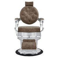Thumbnail for DIR Julius Heavy Duty Barber Chair Vintage Brown Variant Front View On White Background