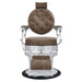 DIR Julius Heavy Duty Barber Chair Vintage Brown Variant Front View On White Background