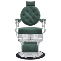 Thumbnail for DIR Julius Heavy Duty Barber Chair Vintage Green Variant Front View On White Background