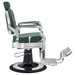 DIR Julius Heavy Duty Barber Chair Vintage Green Variant Side View On White Background