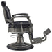 DIR Kaiser Retro Style Vintage Barber Chair Black Variant Side View On White Background