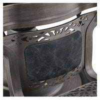 Thumbnail for DIR Kaiser Retro Style Vintage Barber Chair Vintage Black Variant Close-Up View Of Footrest