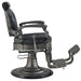 DIR Kaiser Retro Style Vintage Barber Chair Vintage Black Variant Side View On White Background