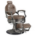 DIR Kaiser Retro Style Vintage Barber Chair Vintage Brown Variant Front Angled View On White Background