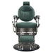 DIR Kaiser Retro Style Vintage Barber Chair Vintage Green Variant Front View On White Background
