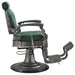 DIR Kaiser Retro Style Vintage Barber Chair Vintage Green Variant Side View On White Background