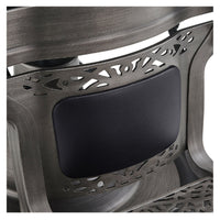 Thumbnail for DIR Kaiser Retro Vintage Barbershop Chair Black Variant Close-Up View Of Footrest