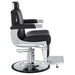 DIR Kingston Hydraulic Barber Chair Black Variant Side View On White Background