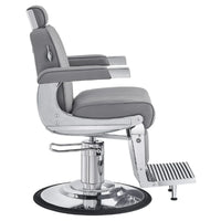 Thumbnail for DIR Kingston Hydraulic Barber Chair Gray Variant Side View On White Background
