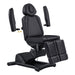 DIR Libra 5-Motor Procedure Chair with Split Legs Black Angled View Demonstrating Detachable Armrest On White Background