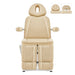DIR Libra 5-Motors Electric Medical Procedure Chair with Split Legs Beige Front View Showing Multiple Headrest Option On White Background
