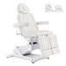 DIR Libra 5-Motors Electric Medical Procedure Chair with Split Legs White Front Angled View With Removable Face Cushion On White Background