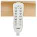 DIR Luxi 4-Motor Electric Spa Treatment Table Close-Up View Of Remote Control For Beige Color