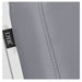 DIR Luxi 4-Motors Medical Spa Treatment Bed Close-Up View Of Gray Upholstery With Brand Name And Stitching On White Background