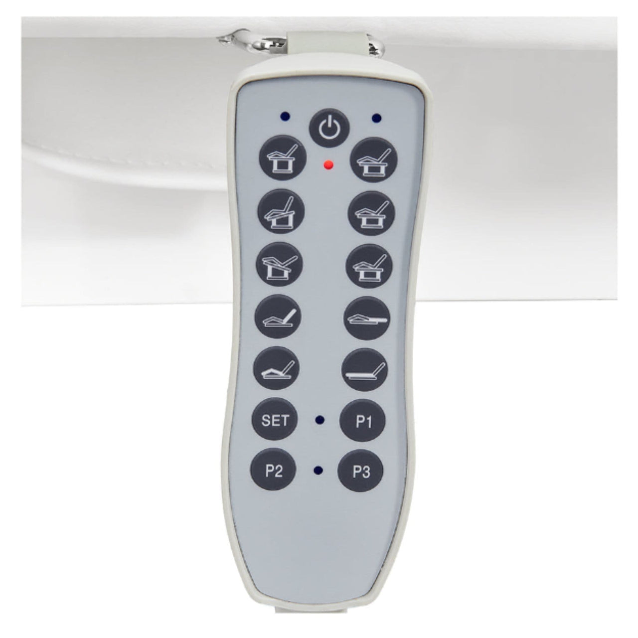 DIR Luxi 4-Motors Medical Spa Treatment Bed Close-Up View Of Remote Control For White Color