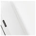 DIR Luxi 4-Motors Medical Spa Treatment Bed Close-Up View Of White Upholstery With Brand Name And Stitching On White Background