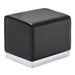 DIR Majestic Double Shampoo Chair for Salons Black Square Stool On Clean Background