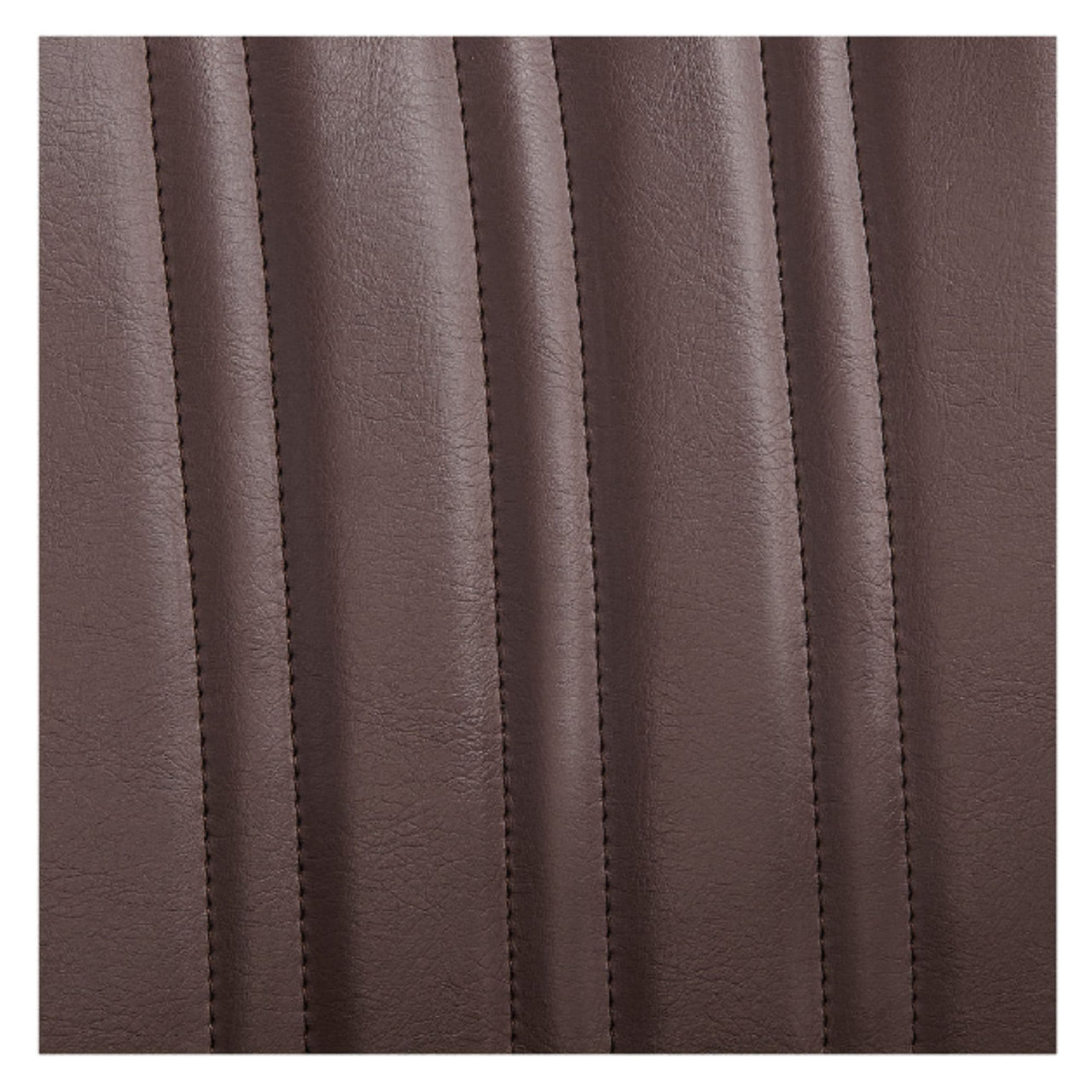 DIR Majesty Antique Barbershop Chairs Close-Up View Of Brown Upholstery With Vertical Stitching