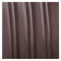 Thumbnail for DIR Majesty Antique Barbershop Chairs Close-Up View Of Brown Upholstery With Vertical Stitching