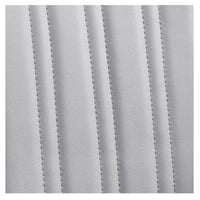Thumbnail for DIR Majesty Antique Barbershop Chairs Close-Up View Of Gray Upholstery With Vertical Stitching