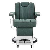 Thumbnail for DIR Majesty Antique Barbershop Chairs Green Variant Front View On White Background
