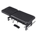 DIR Mar Egeo 2-Motors Electric Medical Spa Treatment Bed Black Variant Front Angled View Fully Reclined On White Background