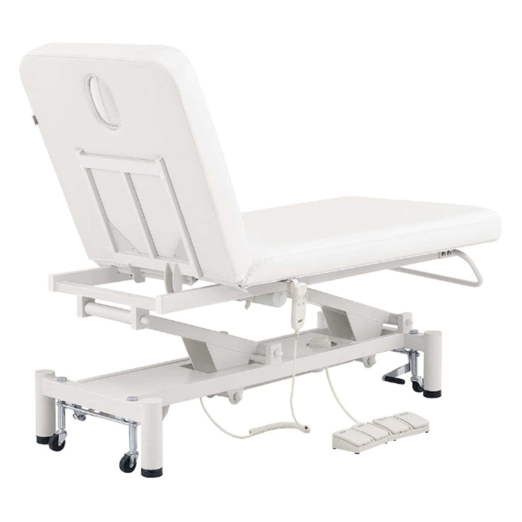 DIR Mar Egeo 2-Motors Electric Medical Spa Treatment Bed White Variant Rear View On White Background
