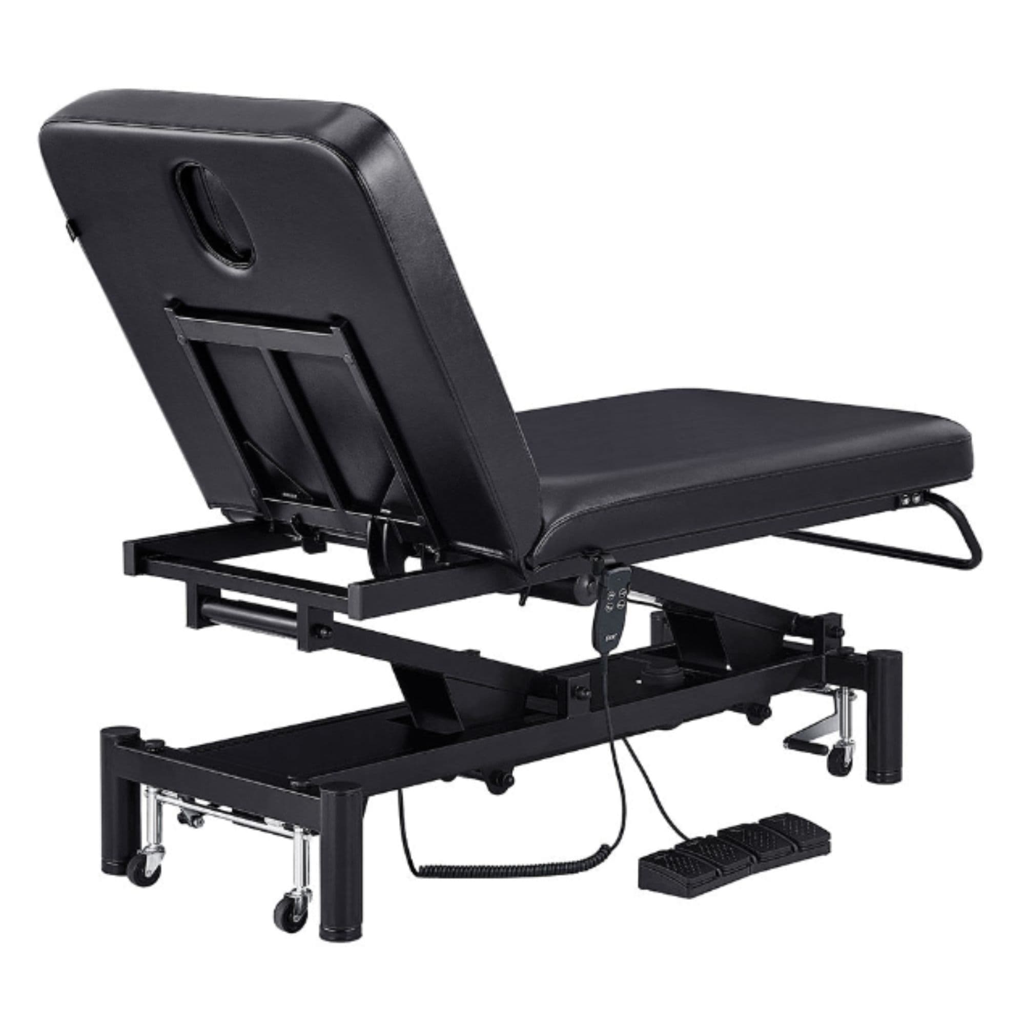 DIR Mar Egeo 2-Motors Electric Spa Treatment Bed Black Variant Rear View On White Background