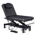 DIR Mar Egeo 2-Motors Electric Spa Treatment Bed Black Variant With Foot Control On White Background