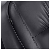 Thumbnail for DIR Maximus Rotating Shampoo Bed for Salons Close-Up View Of Black Upholstery With Brand Name