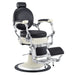 DIR Mikado Barber Chair Vintage Black Variant Front Angled View On White Background