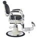 DIR Mikado Barber Chair Vintage Black Vintage Variant Side View On White Background