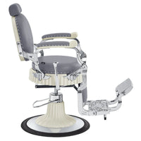 Thumbnail for DIR Mikado Barber Chair Vintage Gray Variant Side View On White Background