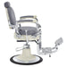DIR Mikado Barber Chair Vintage Gray Variant Side View On White Background