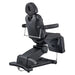 DIR Pavo 4-Motor Swivel Spa Treatment Bed Black Variant Rear View With Remote Control On White Background