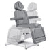 DIR Pavo 4-Motor Swivel Spa Treatment Bed Gray Variant Front View Showing Adjustable Rotation On White Background