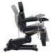 DIR Pavo OB 4-Motors OB GYN Exam Chair Black Side View Demonstrating Chair And Stirrup Adjustment Positions On White Background