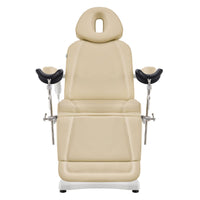 Thumbnail for DIR Pavo OB 4-Motors OB GYN Exam Chair with Stirrups Beige Front View On White Background
